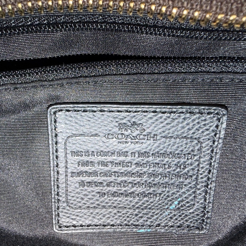 Coach Dark Brown Signature Tote Bag - Picture 12 of 16